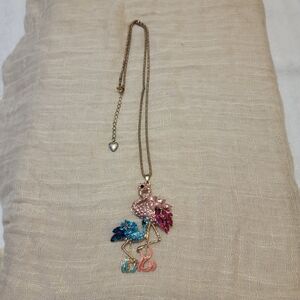 Betsey Johnson Flamingo Family
Pink & Blue Pendant Necklace